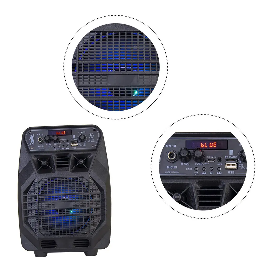 

MN10 Portable Wireless Speaker Smart LED Light Strip Wireless APP Or 44-key Remote Control LED Strip Lights