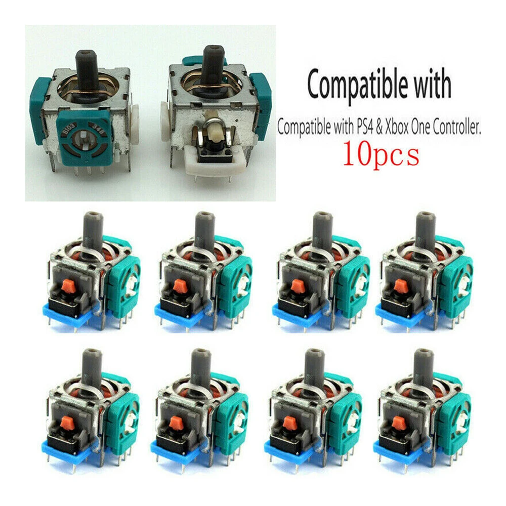 10Pcs Replacement Controller Joystick Axis Analog Sensor Module For Xbox One PS4 |