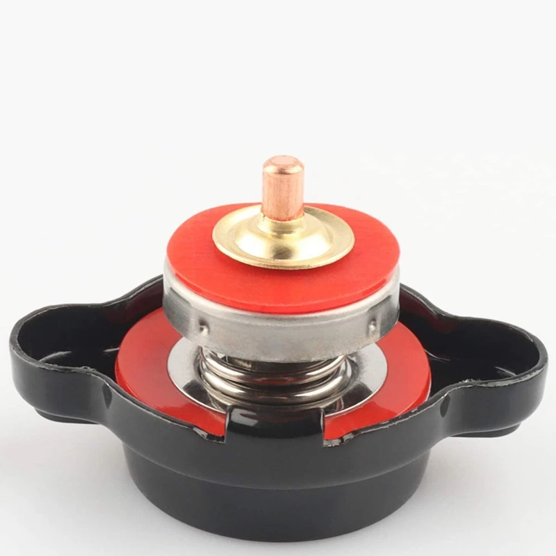

High Pressure Radiator Cap with Temperature Gauge, 1.8 Bar Radiator Cap 25.6Psi for Honda, Kawasaki, Suzuki, Yamaha