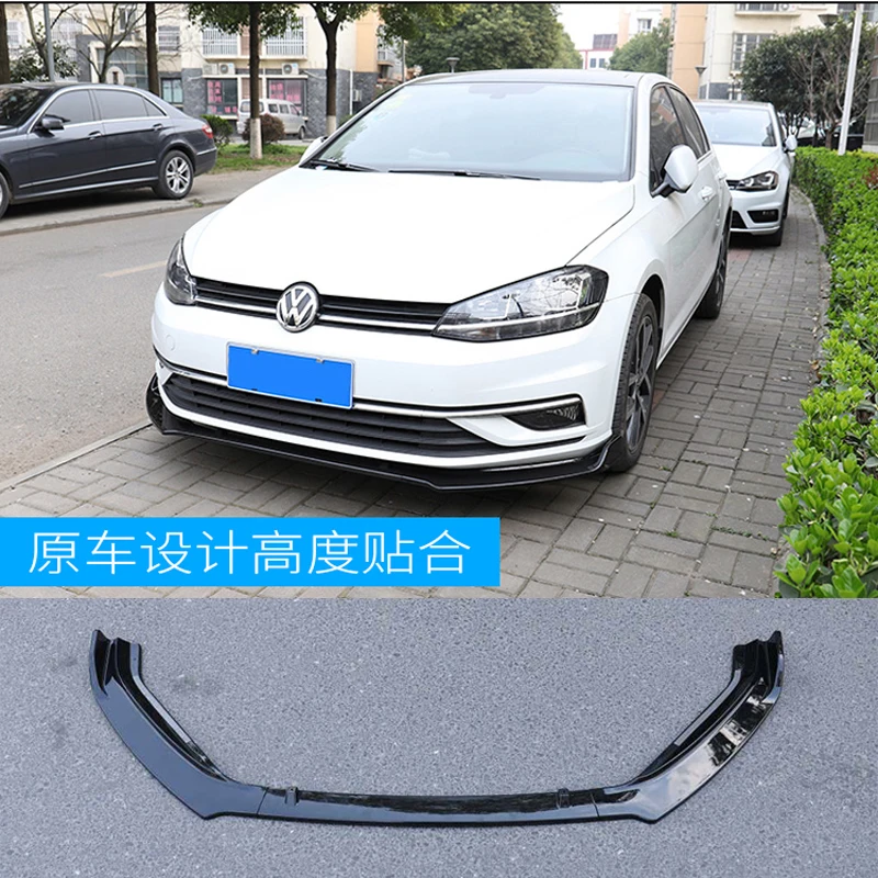 Передний бампер для губ разветвитель Фольксваген Гольф 7 5 Стандартный хэтчбек 4