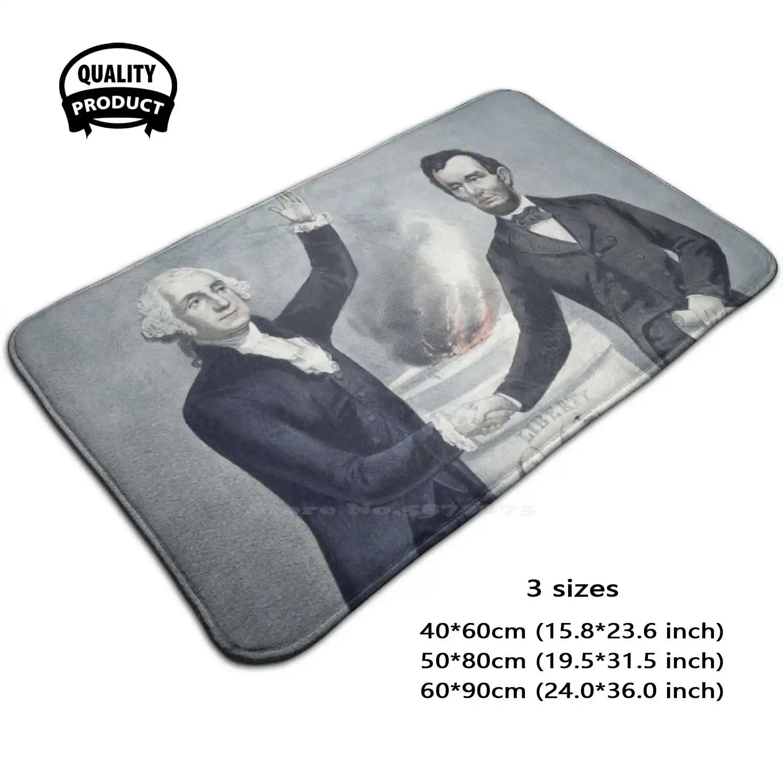 Товары для дома в Вашингтоне и Линкольне 3D коврик ног Абраам Линкольн президент