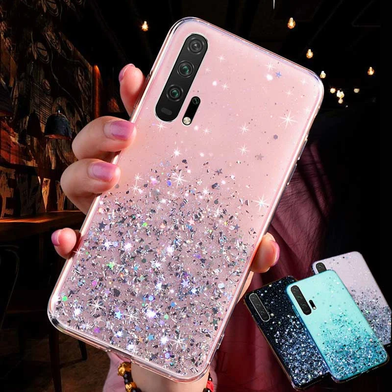 Bling Starry Sky Silver Phone Case For Samsung Galaxy S20 Ultra A51 A71 A81 A91 A10S A20S A10 A20 A30 A40 A50 A70 A80 A90