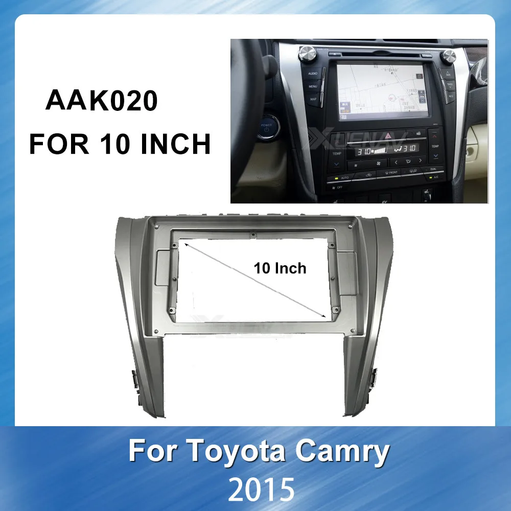 Fascia Frame Dash Panel Bezel Trim kit For TOYOTA Camry 2015 Car Auto Radio Fascia Car DVD Player frame