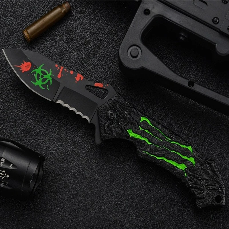 

Outdoor High Hardness Folding Knife Camping Self-defense Mini Folding Knife Multi-function Knife Folding Knife Survival Tool