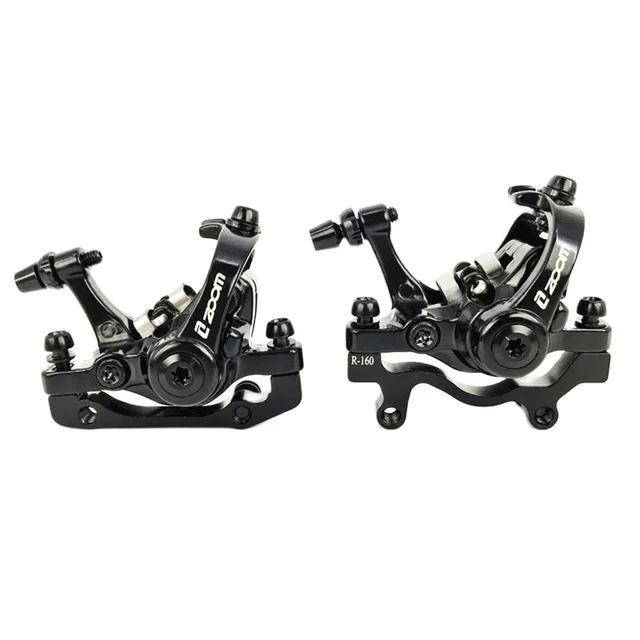 ZOOM Bicycle Disc Brake Aluminum Alloy F160 R160 Mountain Road MTB Bike Mechanical Caliper Disc Brakes Cycling Double Brake 1