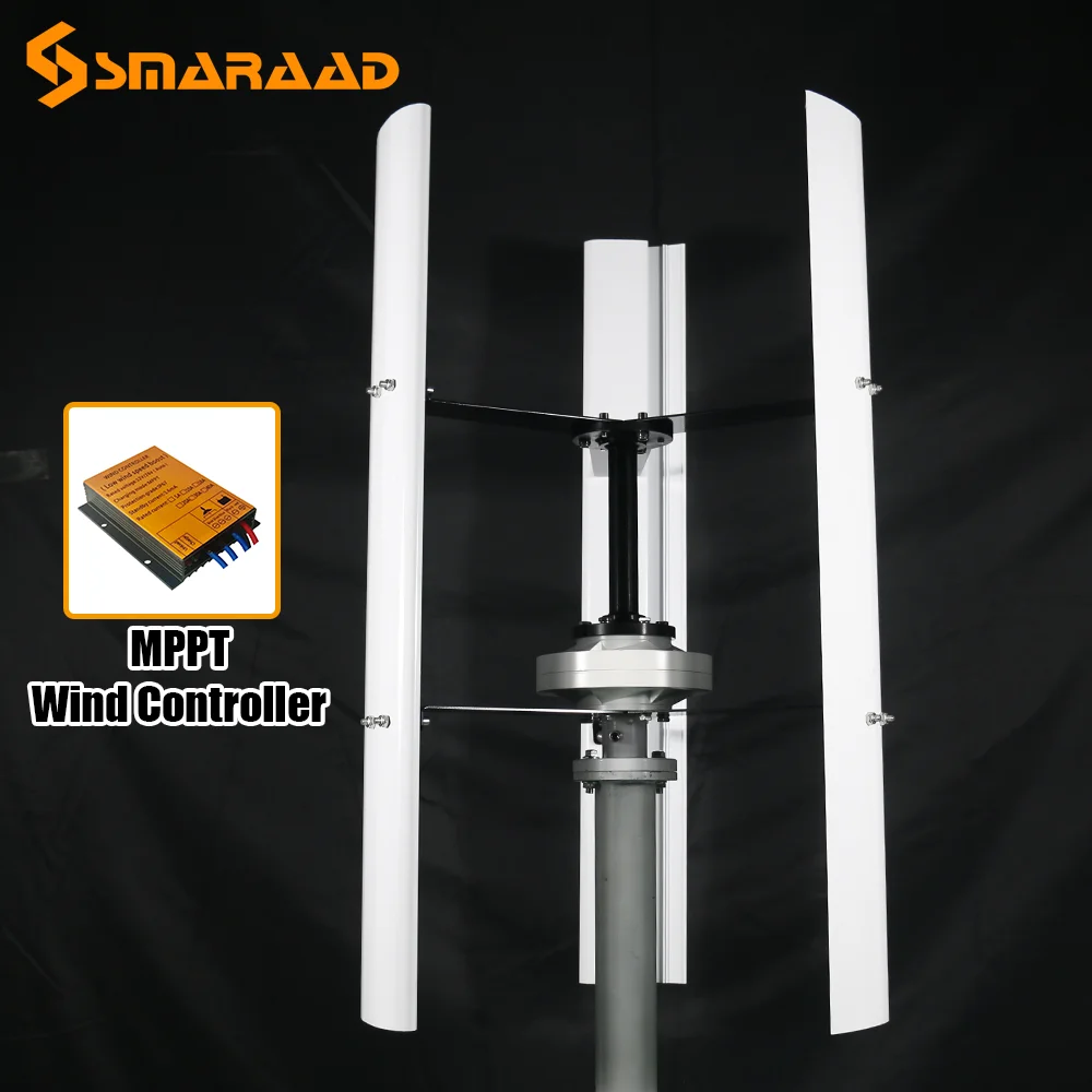 Новое поступление вертикальная ветряная турбина с постоянным магнитом 600 Вт 3