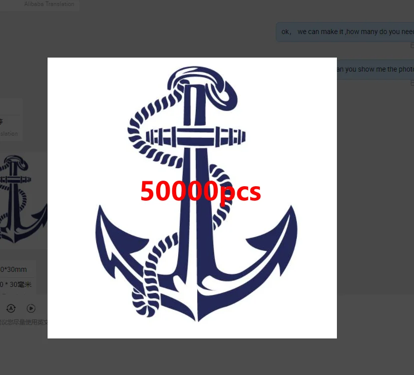 

50000Pcs Enamel Silver Anchor Charms Pendant for Jewerly DIY Making Bracelet Women Necklace Accessories Findings Craft