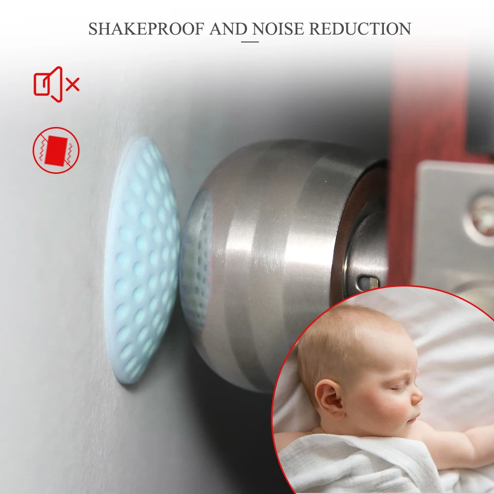 Настенные протекторы дверная ручка 1 шт. силиконовые самоклеящиеся бамперы