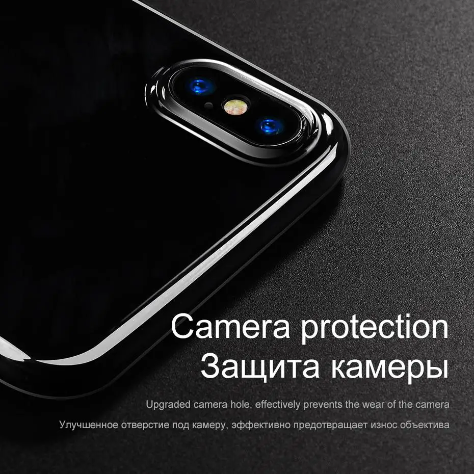 Ультратонкий Прозрачный чехол для iPhone X XS Max XR тонкий мягкий из полиуретана