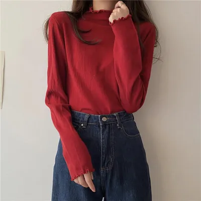 

Women's long-sleeved blouses for fall and winter wear inside and outside, comfortable and versatile, casual spring and autumn pu