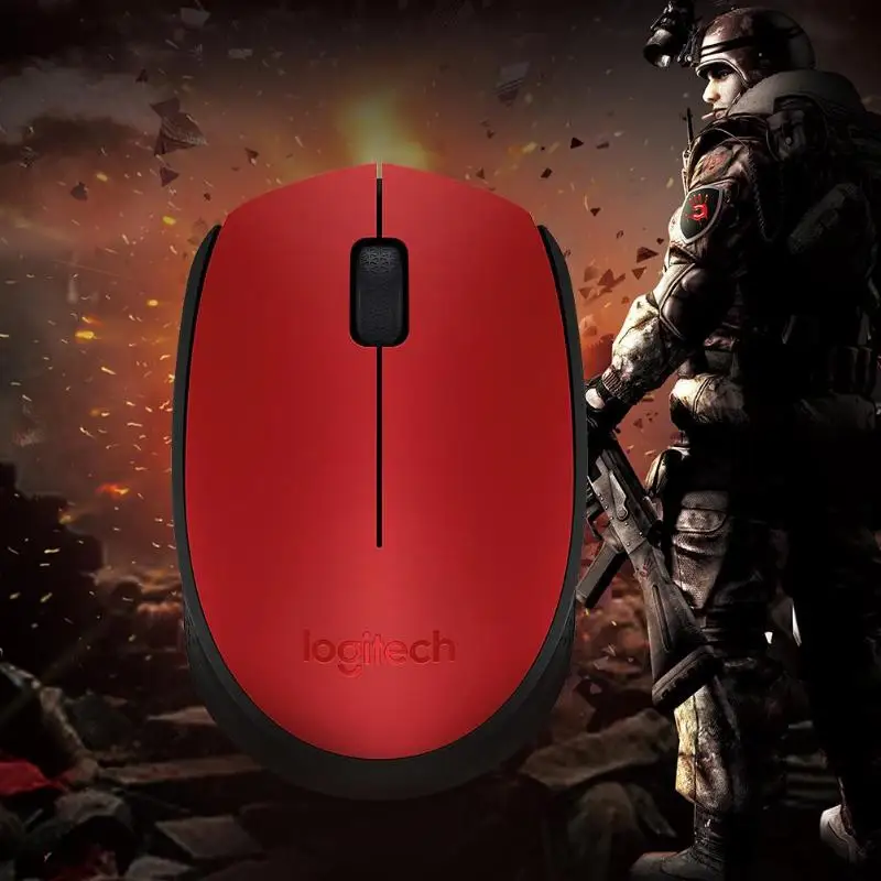 Беспроводная мышь logitech M170 2,4 ГГц 1000 dpi USB оптическая мышь с нано-приемником для ПК и ноутбука для дома и офиса с использованием компьютерных мышей
