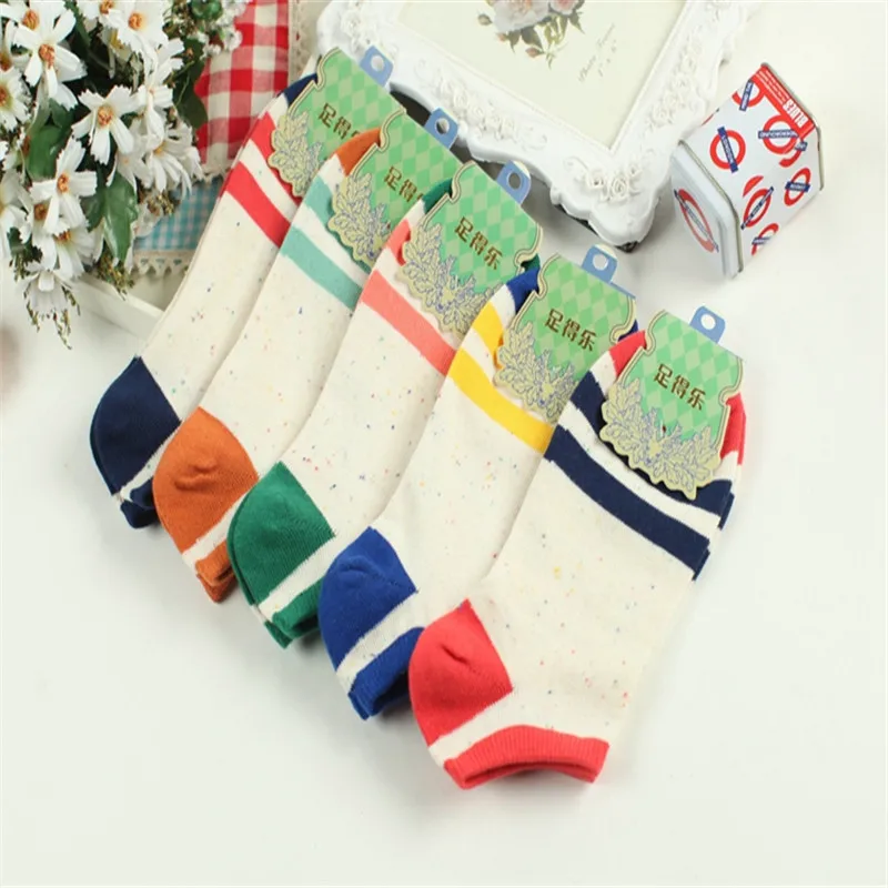 ZDL 135 Для женщин короткие низкие носки до лодыжки Хлопок Повседневное широкими