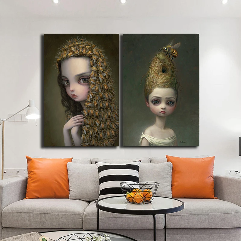 Современный Марк Райден настенный художественный принт на портрет холст