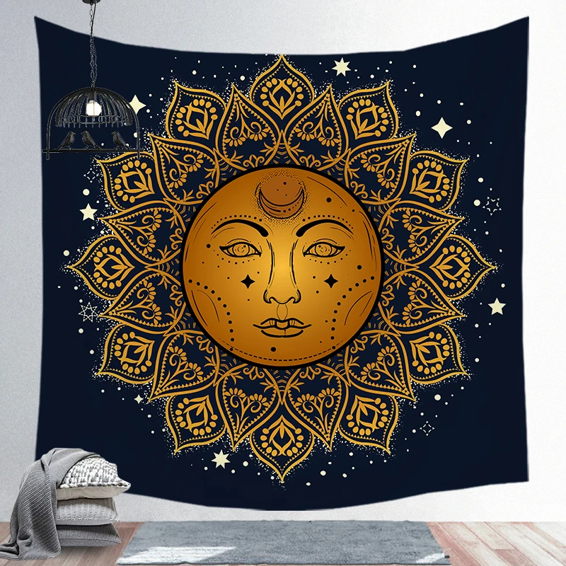 tapestry 13 Солнечный колдовство гобелен настенный ткань настенное одеяло фермерский дом домашний декор богемное украшение гардины для окон - Цвет: tapestry 13