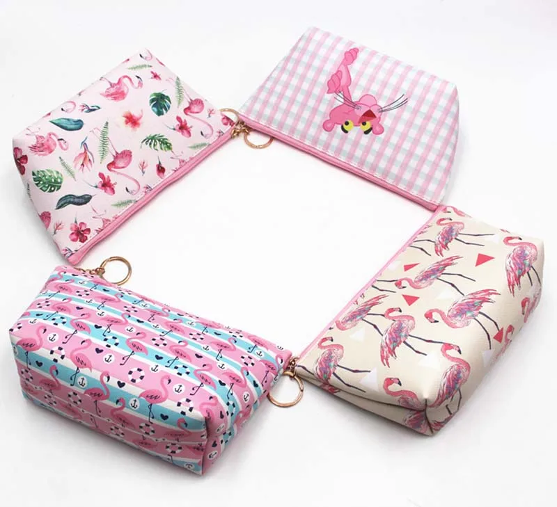 Розовый фламинго Розовая пантера косметический клецки большой Ёмкость