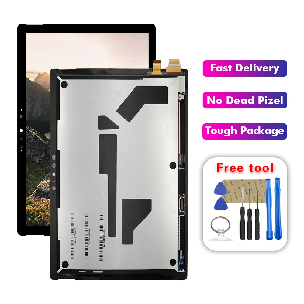 100% Test For Microsoft Surface Pro 7 1866 LCD Display Touch Screen Digitizer Glass Assembly |