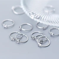 925 sterling silver old silver craftsman handcrafted 26 letters simple classic trendy lady cocktail opening adjustable jewelry