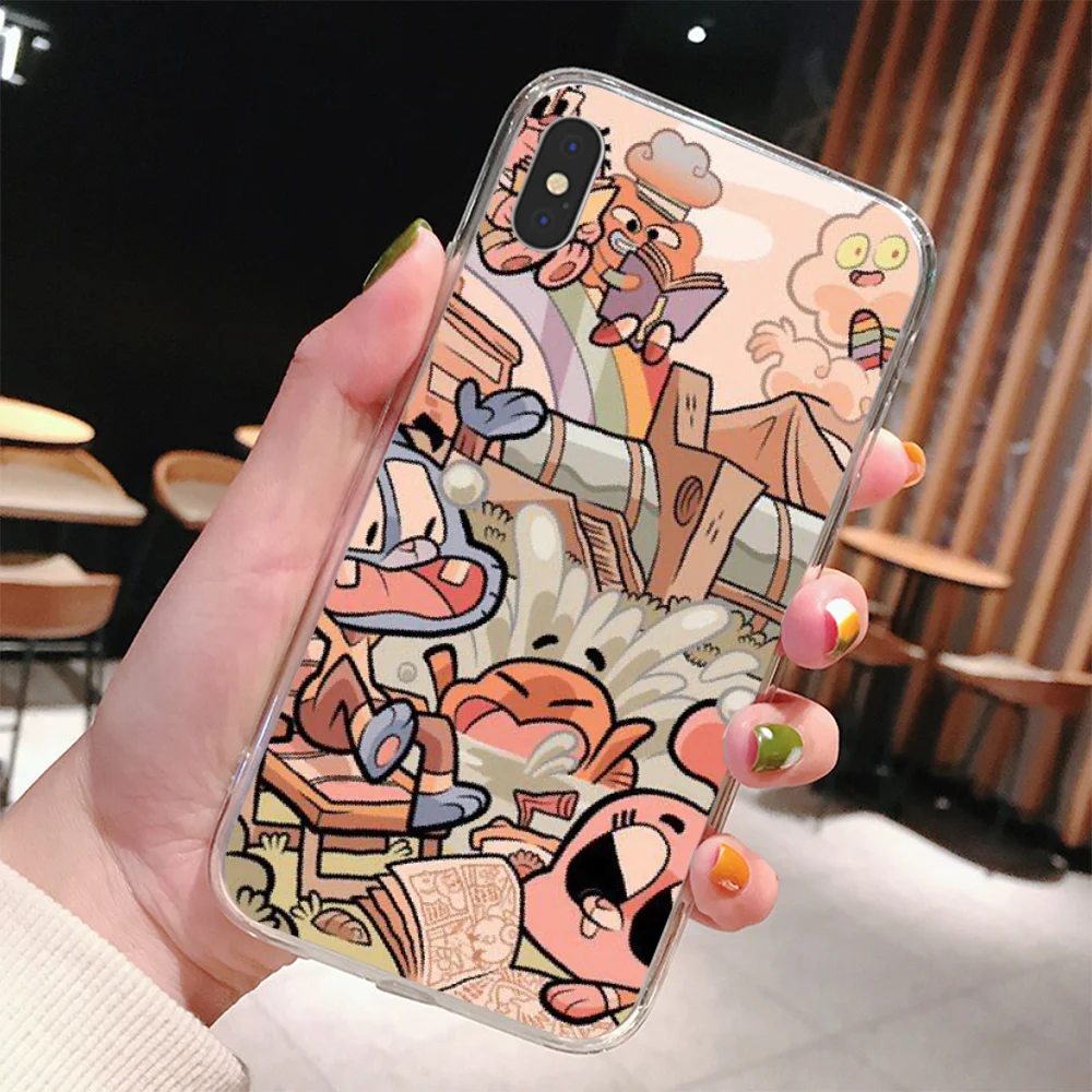 

Reayou Amazing World Gumball sugar Soft Silicone TPU Phone Cover for iPhone 11 pro XS MAX 8 7 6 6S Plus X 5 5S SE XR cover