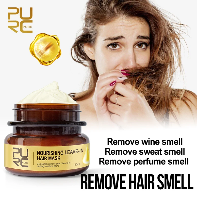 

PURC best straightening hair product brazilian keratin free formaldehyde and 100ml purifying shampoo and Leave-In Hair Mask