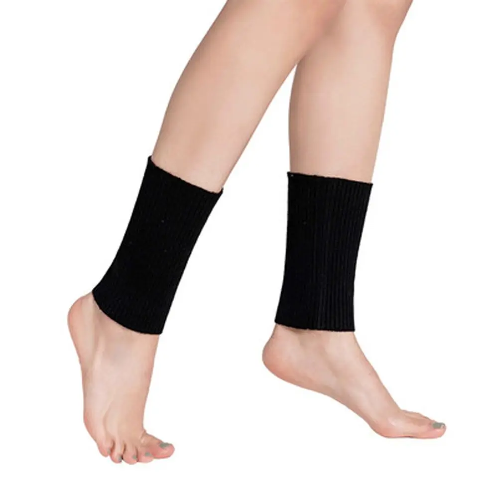 

Winter Knitted Wool Leg Warmers for Woman Punk Goth Solid Outdoor Sports Thermal Warm Woolen Cashmere Ankle Protection