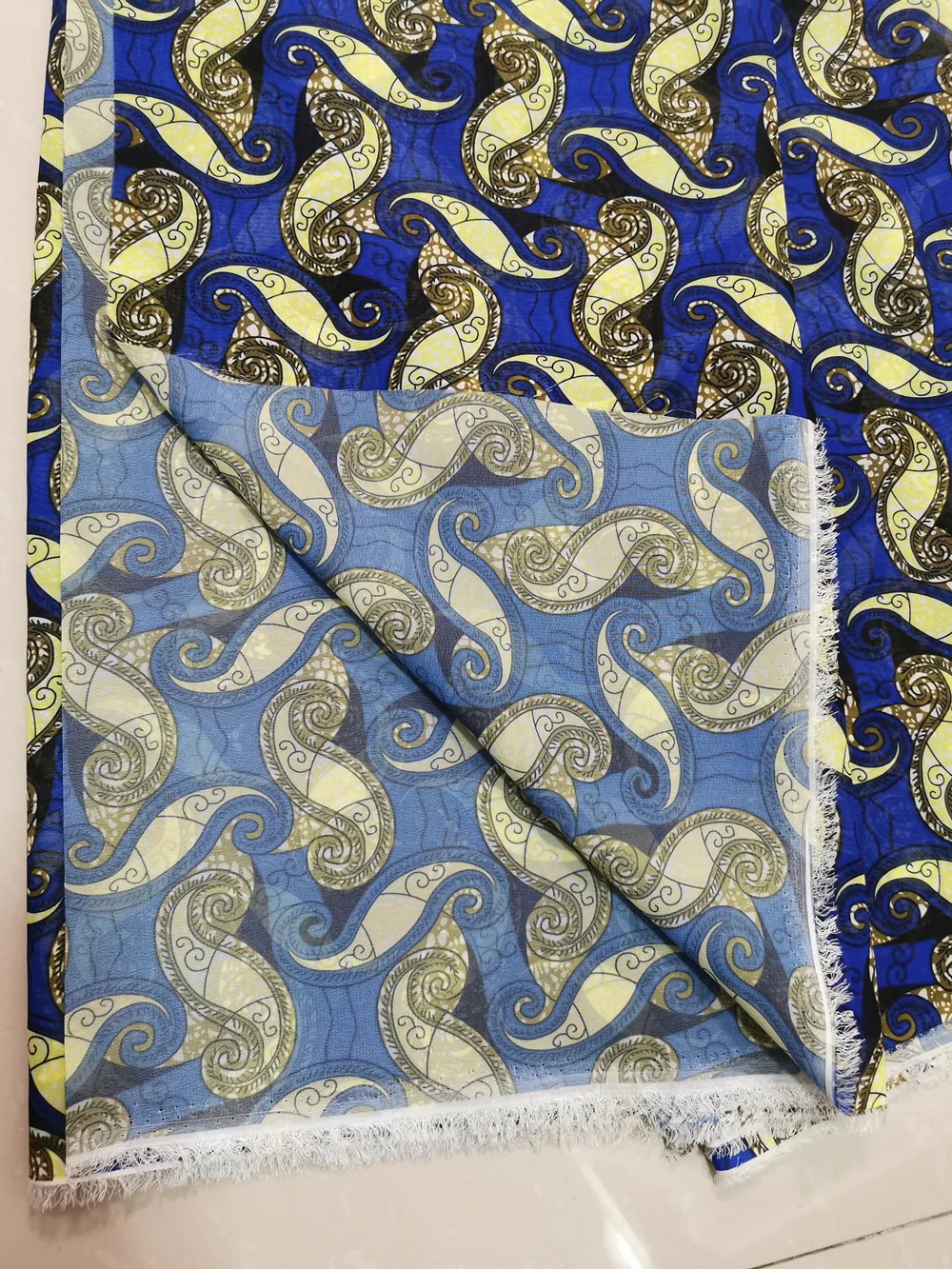 Мягкая и дышащая шифоновая ткань с принтом не прозрачный полиэфирный материал