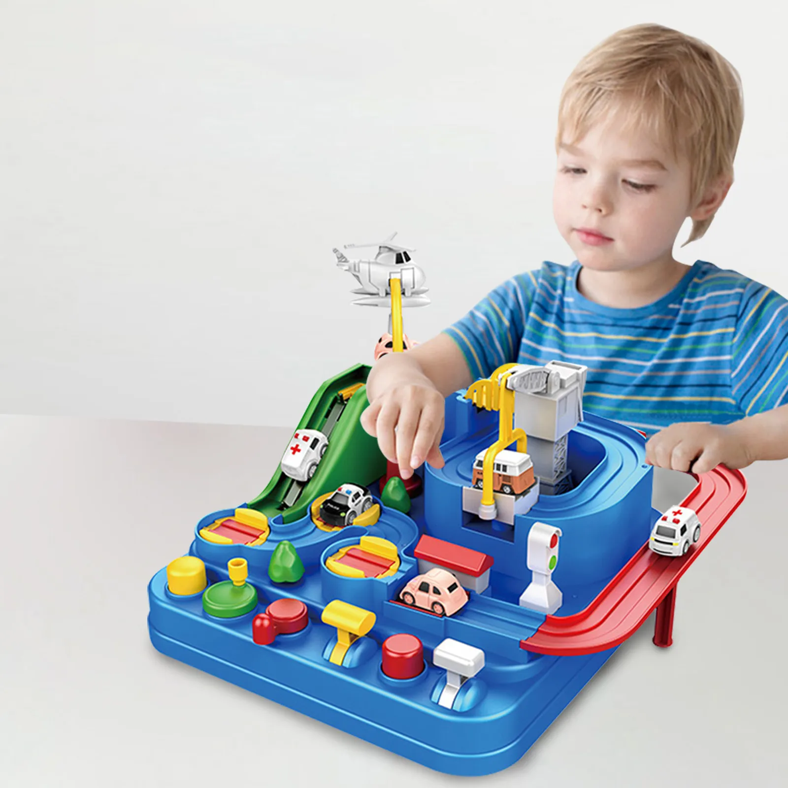 Игрушечный автомобиль пластиковый трек для детей и родителей развивающие