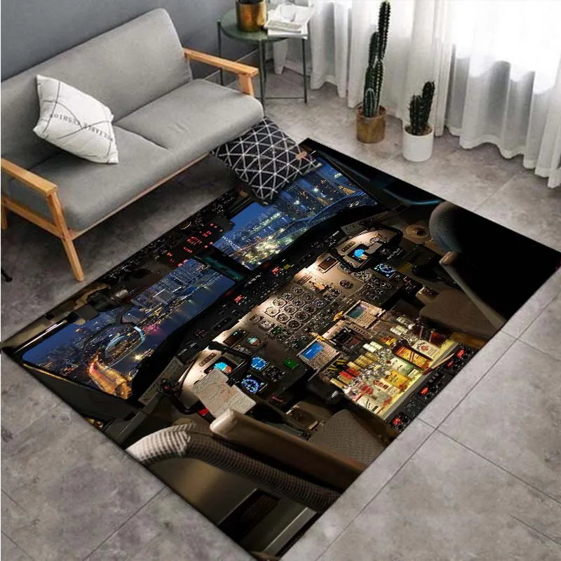 Самолёт ковер кабина для гостиной образовательный самолёт креативный коврик