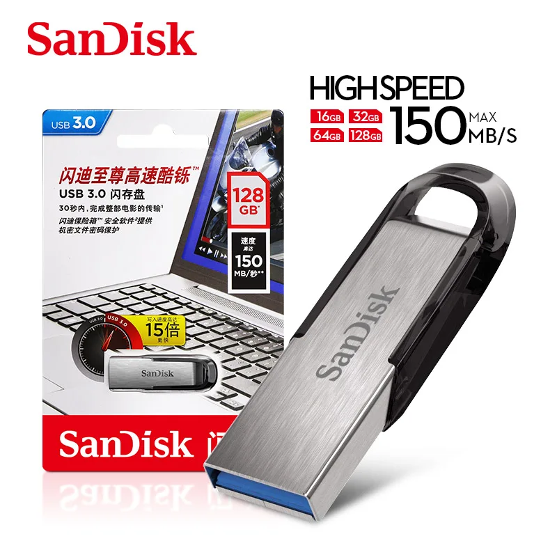 

SanDisk CZ73 USB Flash Drive 16gb 32gb 64gb 128gb 256gb USB 3,0 pen drive ULTRA FLAIR memoria stick PenDrives disk Flash U disk
