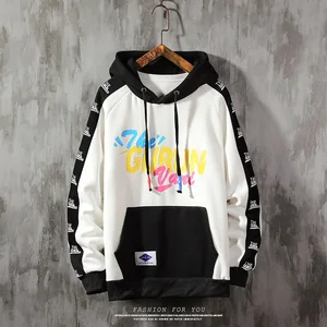 Мужская толстовка с капюшоном, Повседневная Приталенная толстовка из 63% полиэстера, 37% хлопка, B72, 2019