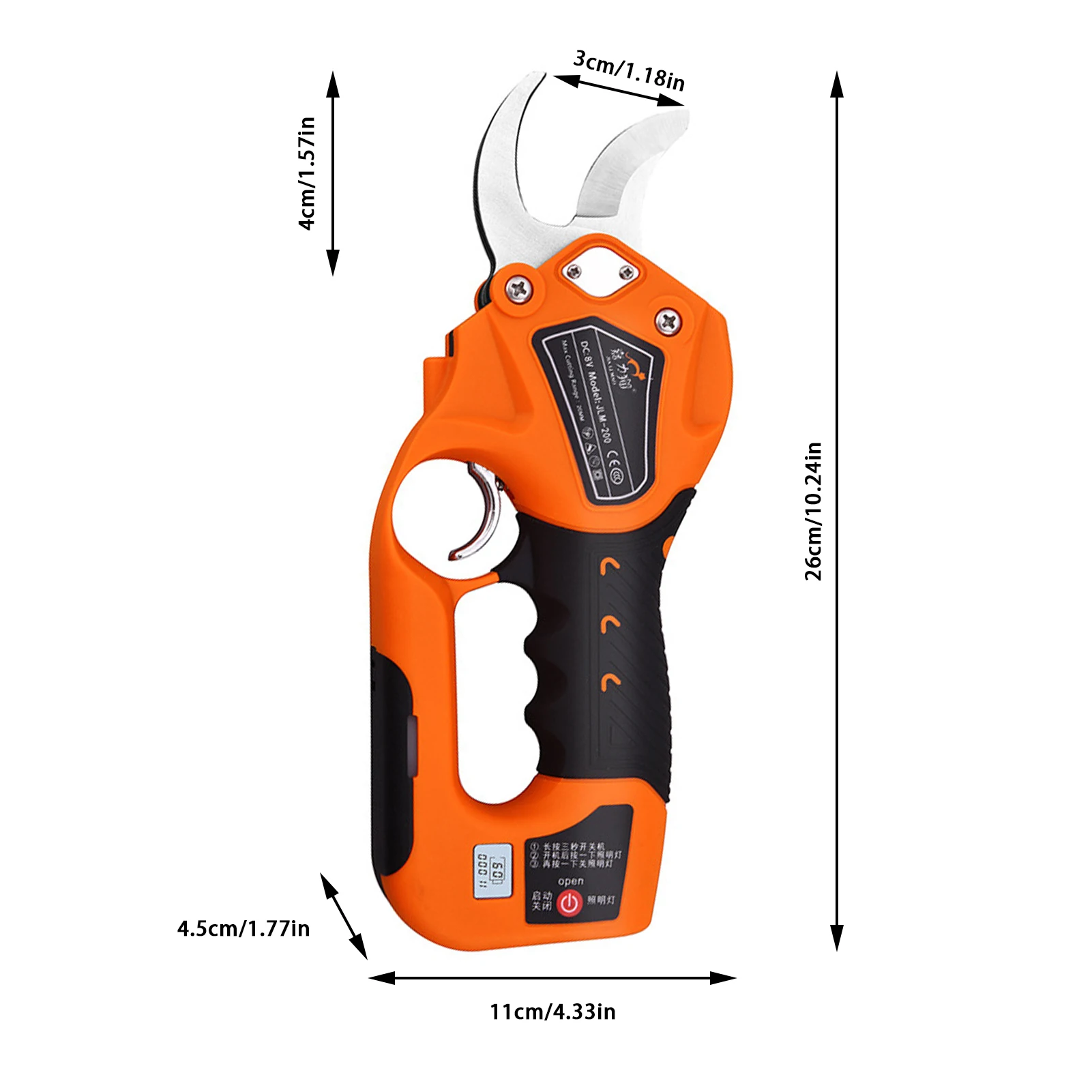 

Cordless Pruner Electric Trimmer Lithium Battery Pruning Shear Fruit Tree Branch Cutter Landscaping Scissor Garden Power Tool