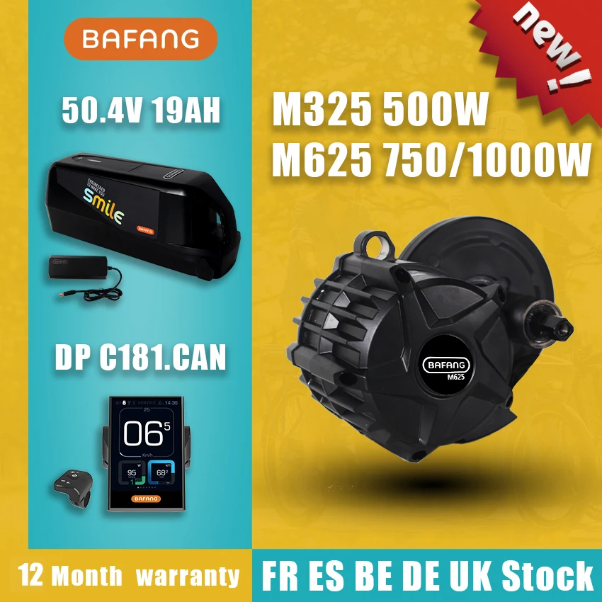 BAFANG мотор M625 1000W 750W M325 500W 68/100 мм середине приводной двигатель комплект для