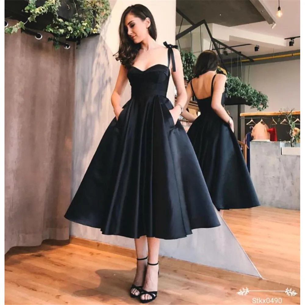 Вечерние платья YUNUO на тонких бретельках вечерние красные атласные дешевые со