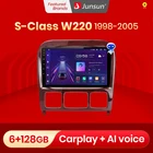 Автомагнитола Junsun, 2 din, мультимедийный видеоплеер, Android, для Mercedes Benz S Class W220 1998 - 2005