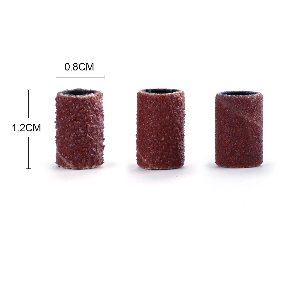 

80# 120# 180# Nail Drill Bits Electric Nail Machine Nail Art Sanding Bands UV Gel Acrylic Polish Remover For Nail Accessory Tool