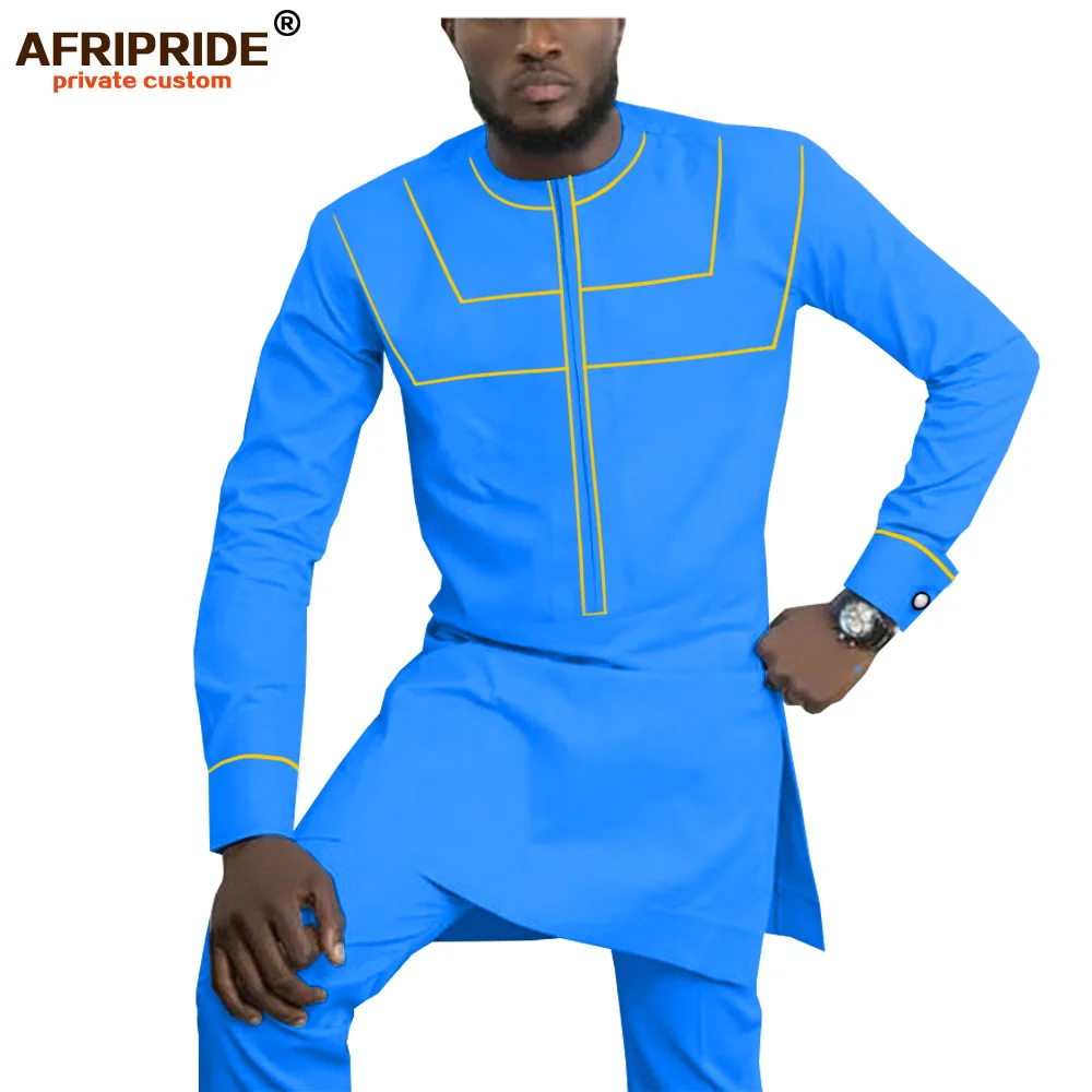 Мужская одежда в африканском стиле Дашики комплект из рубашки и брюки Анкары