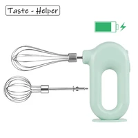 electric mixer wireless portable food mixers with 2 mixing head handheld blender rechargeable whisks dough stirrer eggbeater