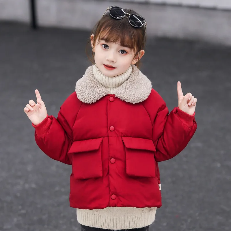 Winter Girls Jackets Fashion Thicken Outerwear for Kids Warm Coats Christmas Present |
