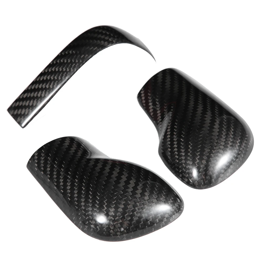 

3pcs/set Carbon Fiber Car Gear Shift Knob Decoration Trim Cover Sticker