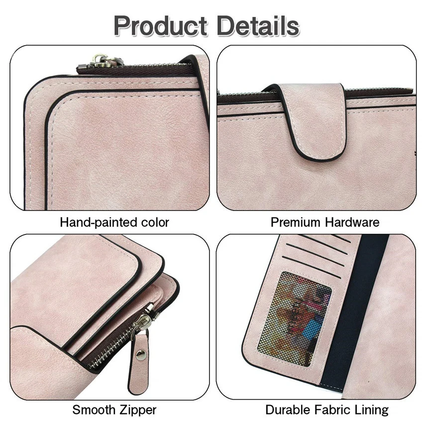 Кожаные женские кошельки Louiswill длинный клатч кошелек для карт и денег модный