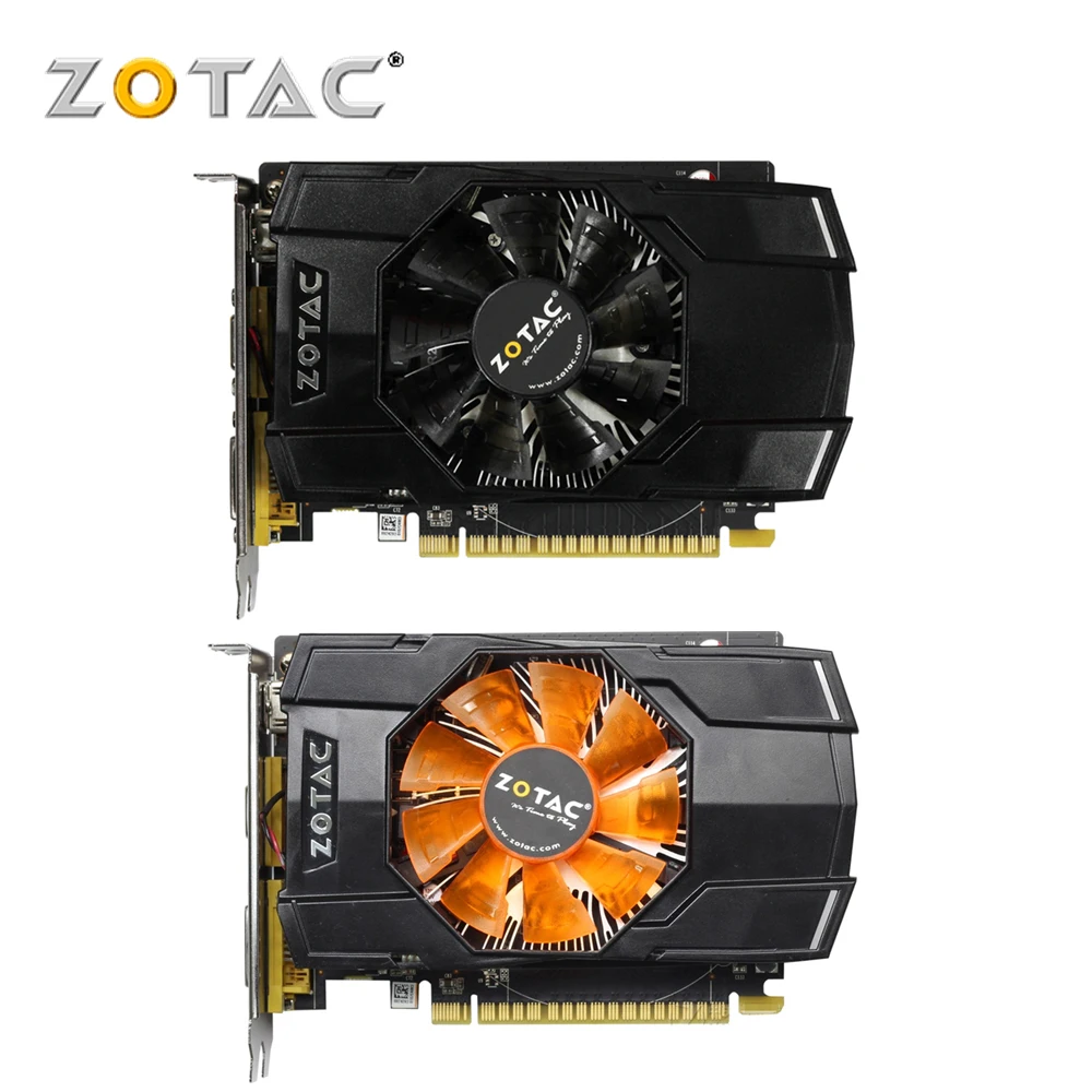 Видеокарта ZOTAC GeForce GTX 750 1 ГБ 128 бит видеокарты GDDR5 для nVIDIA Оригинальная карта GTX750 1GD5