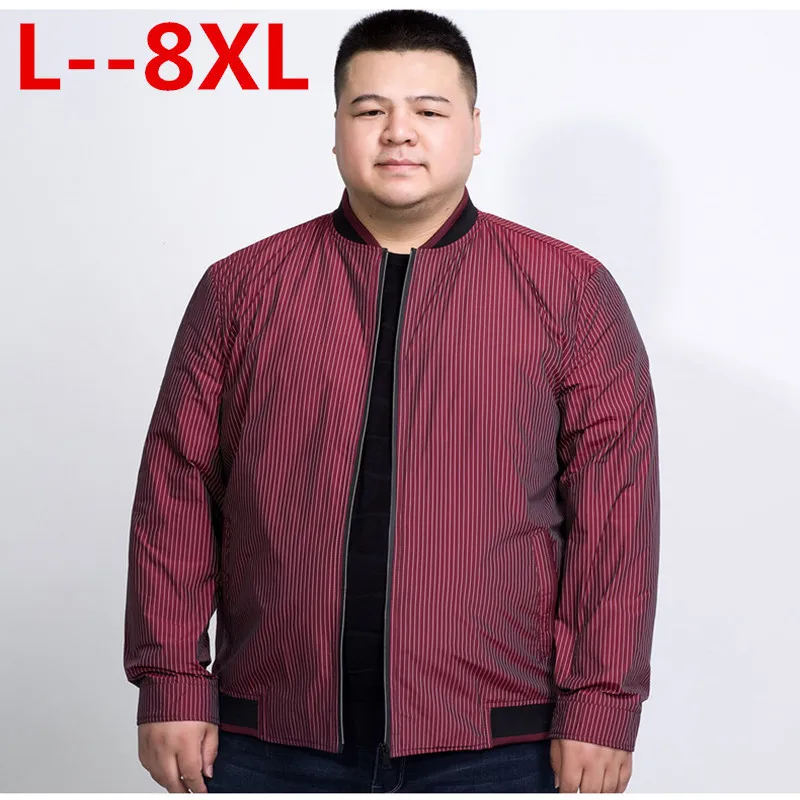 Куртка-бомбер мужская весенняя тонкая свободного кроя 10XL 8XL 6XL 5XL 4XL размера плюс