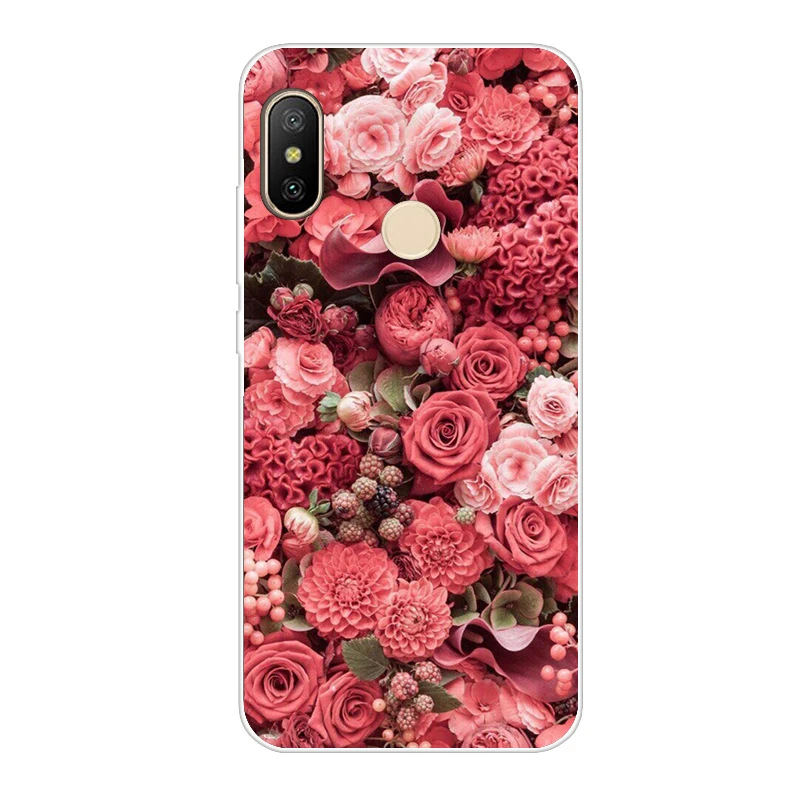 Силиконовый чехол бампер для Xiaomi Redmi Note 6 Pro милый сумка Xiomi Xioami Note6 чехлы