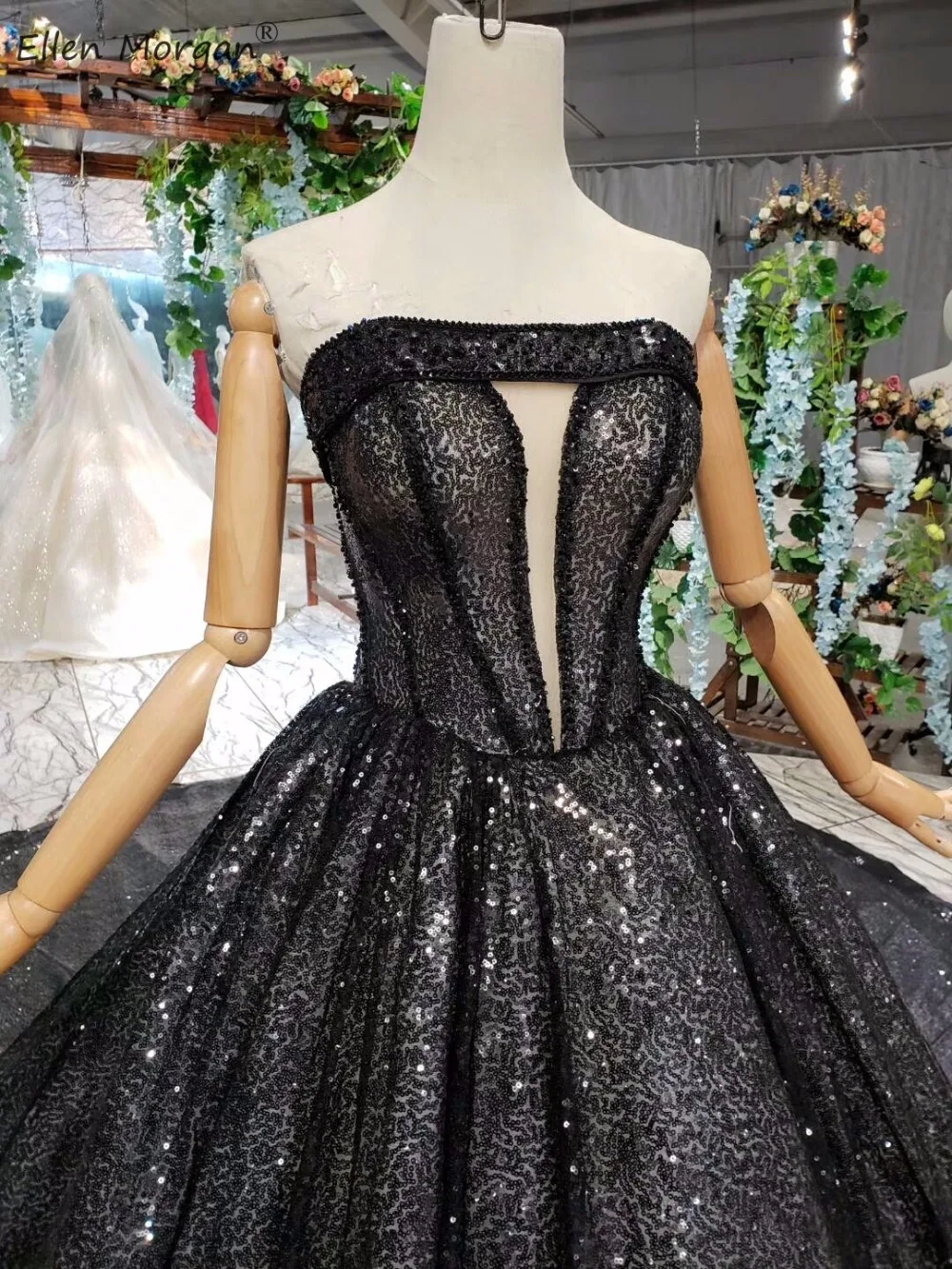 Сексуальные черные блестящие бальные платья Сладкие 16 15 пышные Miss элегантные без рукавов со шнуровкой со шлейфом
