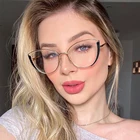 Модные металлические плоские очки простой дизайн модные анти синие очки для фотографии и Компьютерных Очков