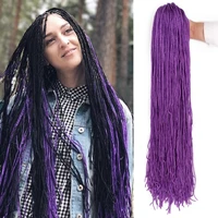 black star zizi box braiding hair long 28 inch synthetic crochet hair thin braids 28 strandspack hair extensions for women