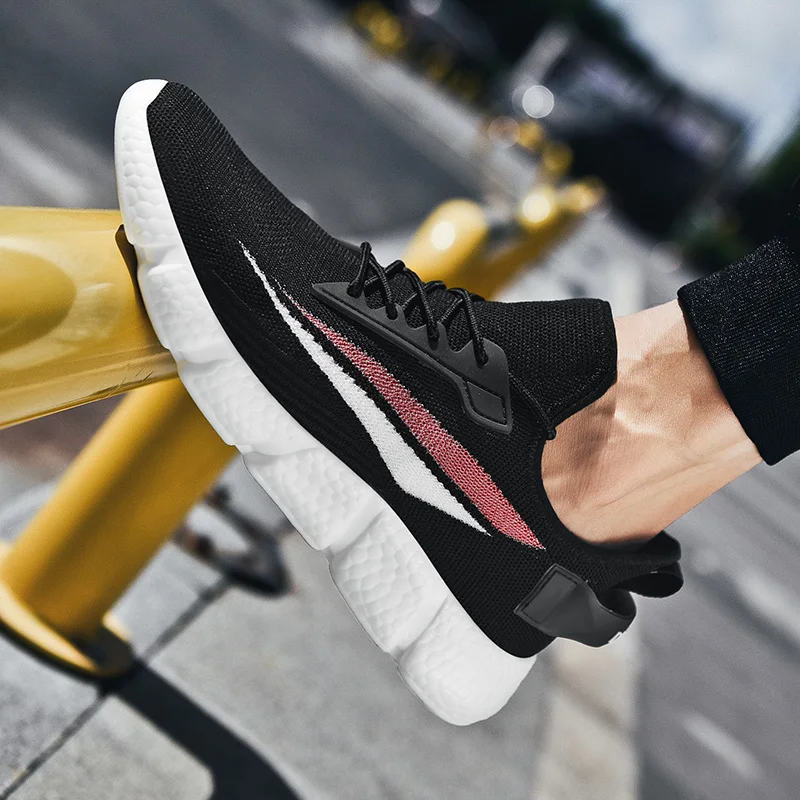 

Malepara mesh Fashion gym s fashion hombre knitting informales comfortable 2020 spring solid Men's sale mens shoes Shoes