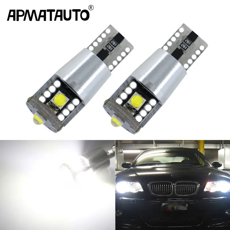 2x CANbus T10 W5W светодиодный светильник лампа габаритного огня для BMW E46 E39 E91 E92 E93 E28 E61 F11