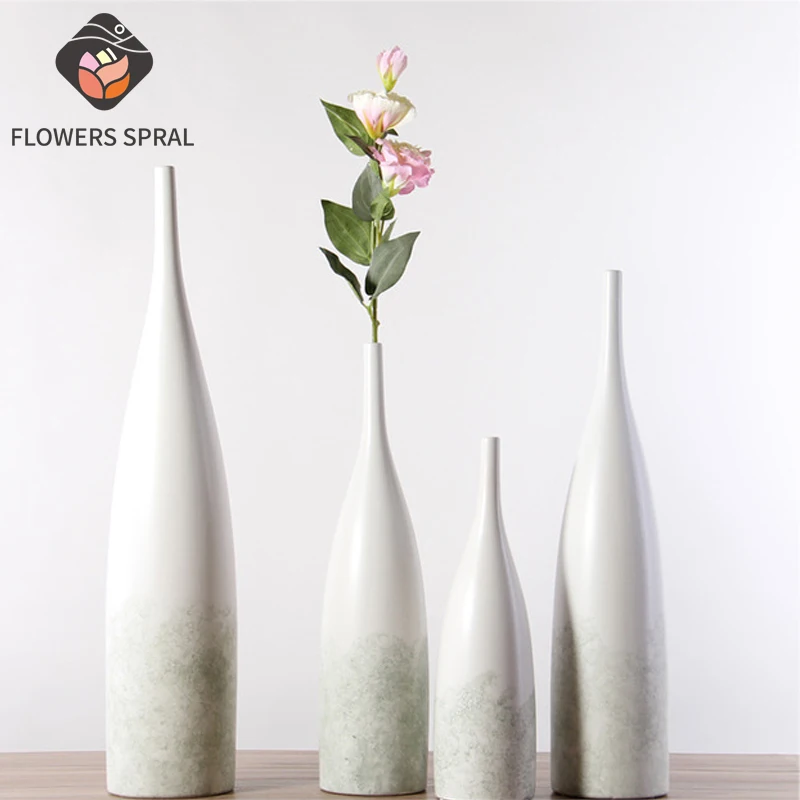 

Керамическая ваза в скандинавском стиле, Современная Минималистичная модель гостиной, нордическая мягкая декоративная ваза для дома