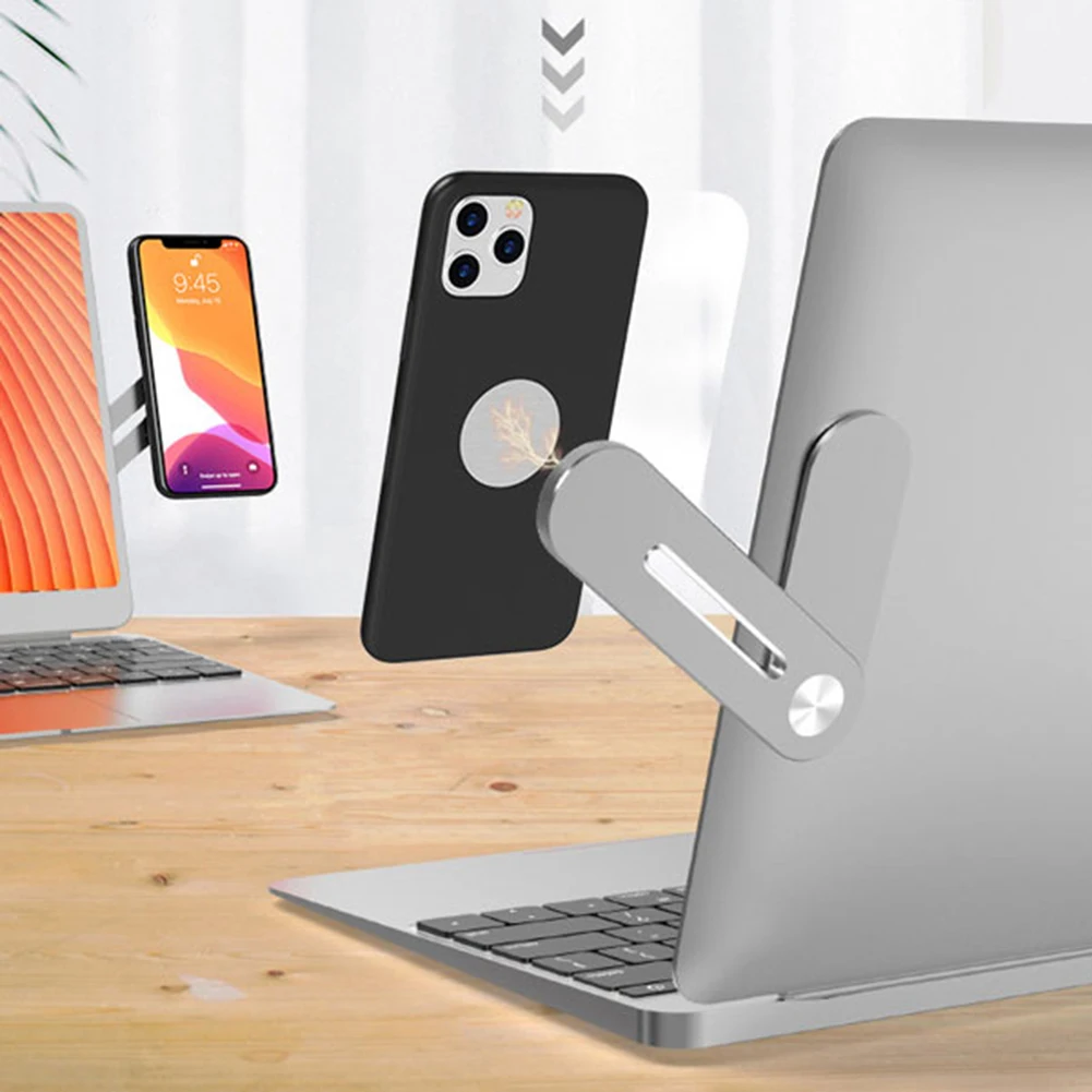 2 в 1 с регулируемой магнитной Алюминий сплав держатель телефона Поддержка