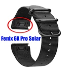Ремешок для часов Garmin Fenix 7X 6X Pro на солнечной батарее 3 5X Plus D2 Чарли спуск Mk1 эндуро легко устанавливаемый нейлоновый быстросъемный браслет